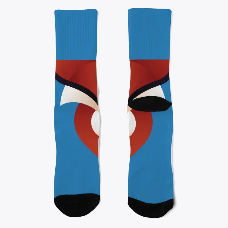 foXnoMad Logo Crew Socks